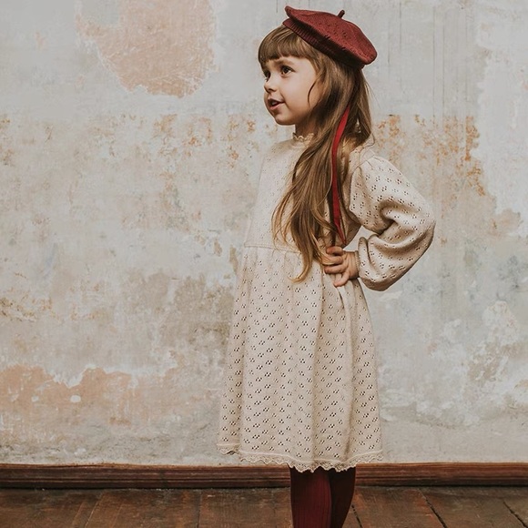 🆕Bebe Organic Olivia Dress natural 8Y - Picture 4 of 16